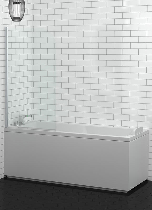 6581R 5MM-Standard Curved Top Glass Shower Screen