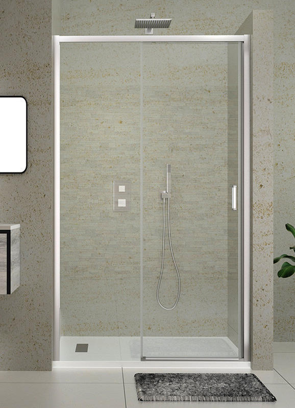 Frameless Single Sliding Design Shower Door
