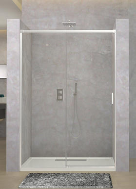 Frame Tempered Glass Bathroom Shower Door