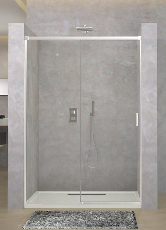 Frame Tempered Glass Bathroom Shower Door