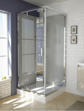 8452111602 Stainless Steel With Film Function Panel Square Shower Room