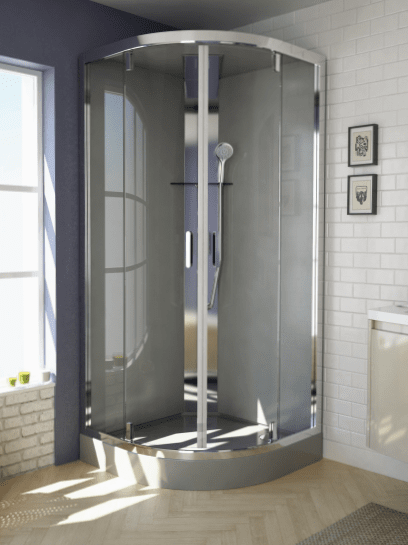 Some key features and considerations related to hinged shower enclosures