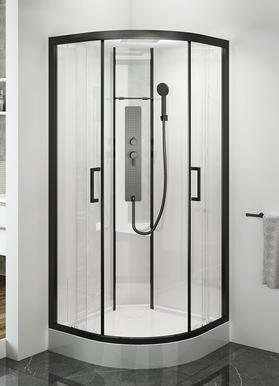 C80026A Silicone Free Curved Shower Room