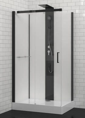 C80116 Mordern Corner Reversible Curved Shower Room