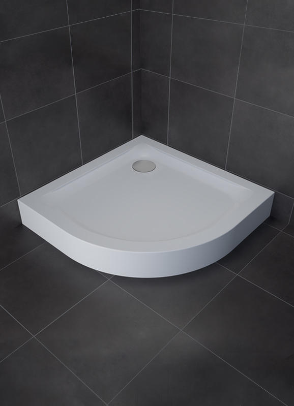 DP10505 100±3×100±3cm ABS Materials Curved Shape Shower tray