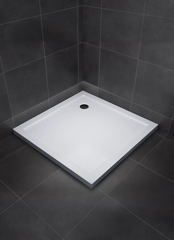 DP26702 70x70cm White Square Shape Shower Tray
