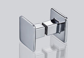 Zinc Alloy Square Glass Shower Door Handles