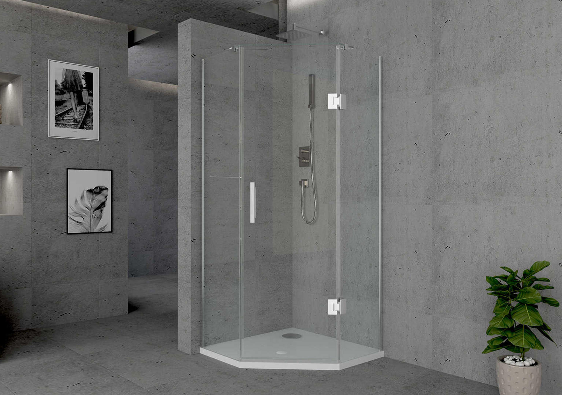 The industrial shower enclosure is an essential fixture 